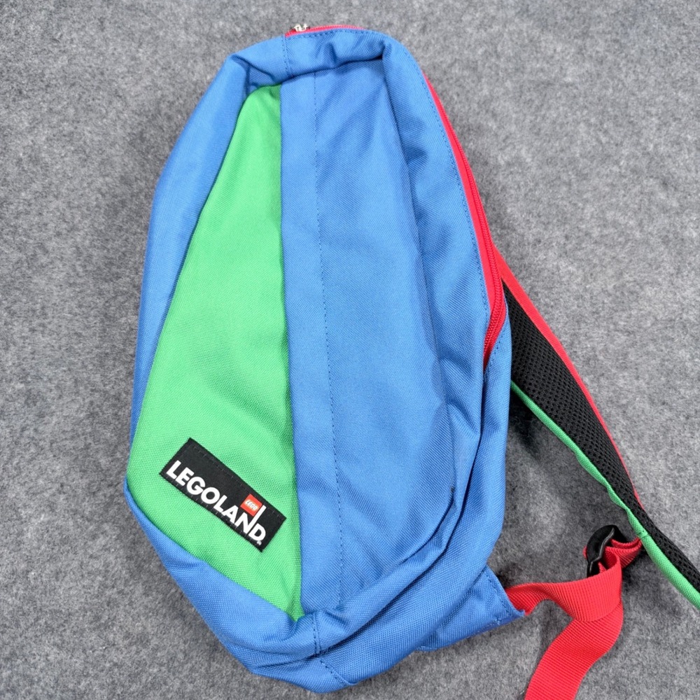 LEGO Legoland Blue Green Red Colorblock Sling Backpack Crossbody Bag 120258